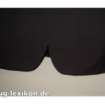 Runder Abstich an einem Sakko.